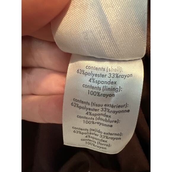 WeWoreWhat NWT Rib Sleeve Brown & Black Belted Blazer Size Small - Picture 9 of 12